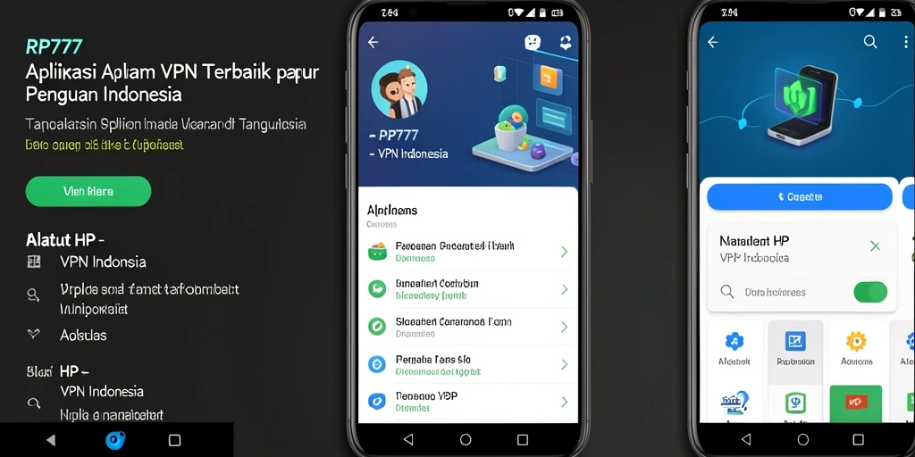 Antarmuka RP777 yang sederhana dan intuitif untuk pengguna VPN Indonesia.