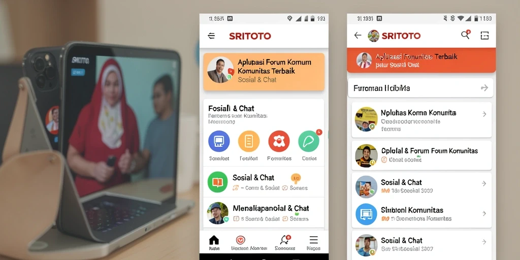 Antarmuka SRITOTO yang intuitif untuk Forum Komunitas.